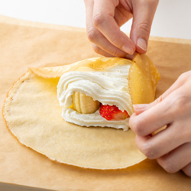 ふわもこ雪だるまクレープ　02